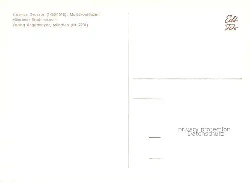 AK / Ansichtskarte Muenchen Moriskentaenzer im Muenchener Stadtmuseum Muenchen