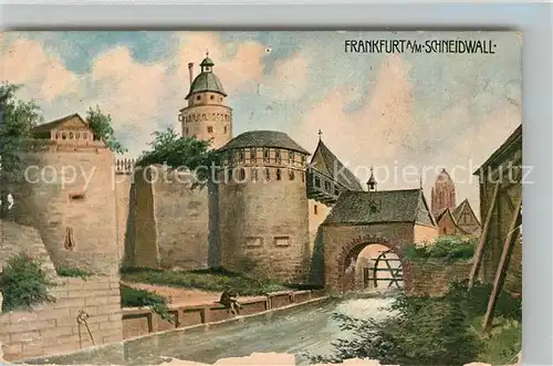 AK / Ansichtskarte Frankfurt_Main Schneidwall Frankfurt Main