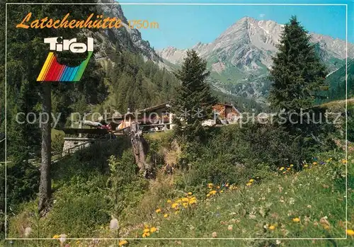 AK / Ansichtskarte Imst_Tirol Latschenhuette Muttenkopf Imst_Tirol