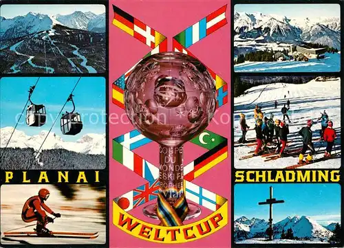 AK / Ansichtskarte Schladming_Obersteiermark Planai Luftseilbahn Schladming_Obersteiermark