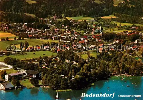 AK / Ansichtskarte Bodensdorf_Ossiacher_See Fliegeraufnahme Camping Glaser Bodensdorf_Ossiacher_See