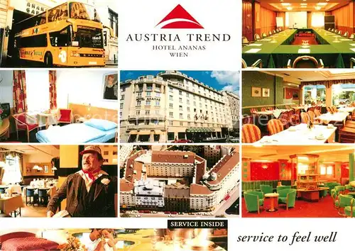 AK / Ansichtskarte Wien Austria Trend Hotel Ananas Wien