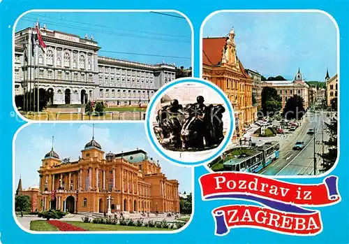 AK / Ansichtskarte Zagreb Stadtansichten Zagreb