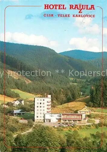 AK / Ansichtskarte Velke_Karlovice Hotel Razula Velke Karlovice