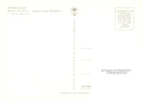 AK / Ansichtskarte Lwowek_Slasei Rathaus  Lwowek_Slasei