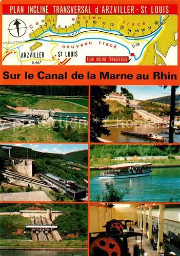 AK / Ansichtskarte Arzviller Canal de la Marne au Rhin Arzviller