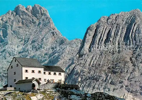 AK / Ansichtskarte Steinernes_Meer Riemann Haus Sch&#246;nfeldspitze Steinernes Meer