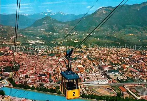 AK / Ansichtskarte Trento Seilbahn Panorama Trento