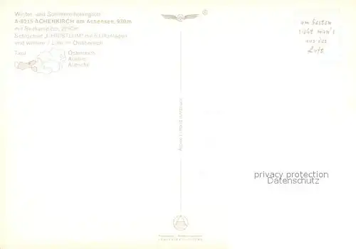 AK / Ansichtskarte Achenkirch Skigebiet Christlum Winter Achenkirch