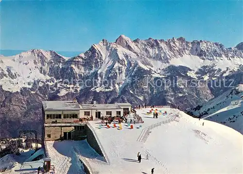 AK / Ansichtskarte Flumserberge Bergstation Kabinenbahn Tannenbodenalp Maschgachamm Restaurant Flumserberge