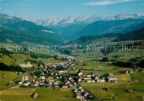 AK / Ansichtskarte Nesslau Fliegeraufnahme Churfirsten Nesslau