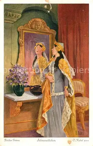 AK / Ansichtskarte Maerchen_Sagen Schneewittchen O. Kubel Nr. 3857 Serie 147 Brueder Grimm  Maerchen Sagen