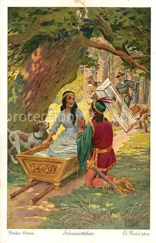AK / Ansichtskarte Maerchen_Sagen Schneewittchen O. Kubel Nr. 3862 Serie 147 Brueder Grimm  Maerchen Sagen