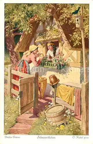 AK / Ansichtskarte Maerchen_Sagen Schneewittchen O. Kubel Nr. 3860 Serie 147 Brueder Grimm  Maerchen Sagen