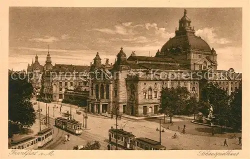 AK / Ansichtskarte Strassenbahn Frankfurt am Main Schauspielhaus  Strassenbahn