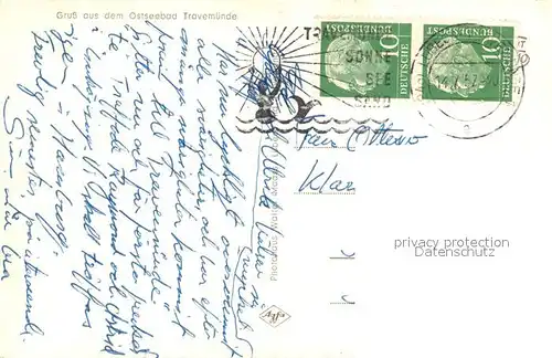 AK / Ansichtskarte Segelboote Travemuende Segelboote