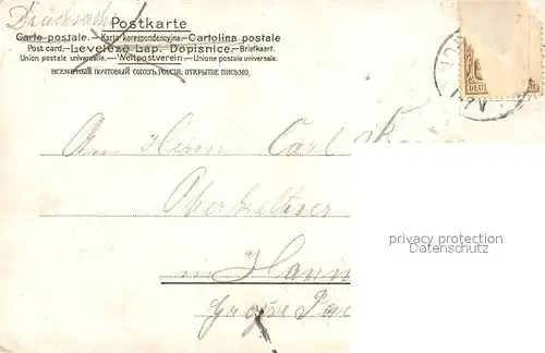 AK / Ansichtskarte Neujahr Frau Hutmode Vergissmeinnicht Litho  Neujahr