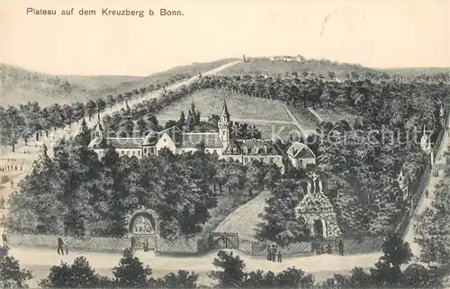 AK / Ansichtskarte Bonn_Rhein Plateau auf dem Kreuzberg Kuenstlerkarte Bonn_Rhein