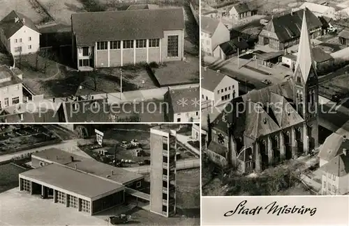 AK / Ansichtskarte Misburg Anderten Kirche Schule Fliegeraufnahme Misburg Anderten