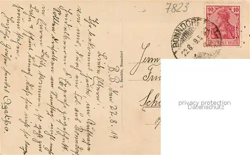 AK / Ansichtskarte Bonndorf_Schwarzwald Ortsansicht mit Kirche Bonndorf Schwarzwald