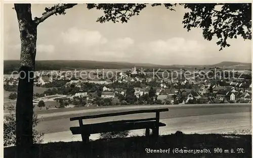 AK / Ansichtskarte Bonndorf_Schwarzwald Panorama Blick vom Waldrand aus Bonndorf Schwarzwald