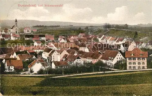 AK / Ansichtskarte Bonndorf_Schwarzwald Ortsansicht mit Kirche Bonndorf Schwarzwald