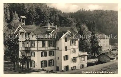 AK / Ansichtskarte Steinabad Kindererholungsheim im Schwarzwald Steinabad