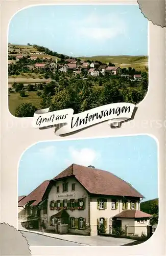 AK / Ansichtskarte Unterwangen Panorama Gasthaus zum Hirschen Unterwangen