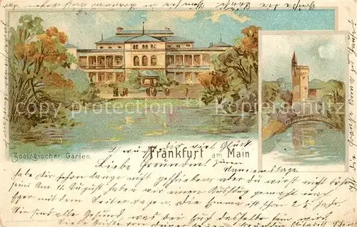 AK / Ansichtskarte Frankfurt_Main Zoologischer Garten Frankfurt Main