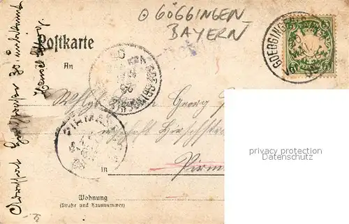 AK / Ansichtskarte Goeggingen_Bayern 6 Soldaten auf Spezialrad Goeggingen Bayern