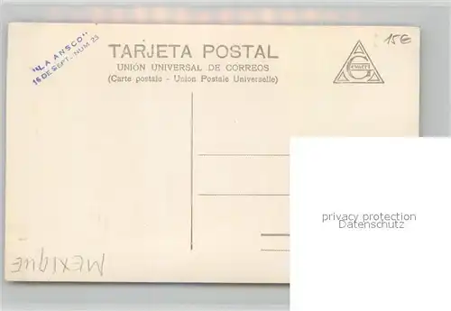 AK / Ansichtskarte Mexico Est Colonia Mexico