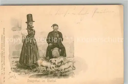 AK / Ansichtskarte Prechtal Elztaeler Trachten Prechtal