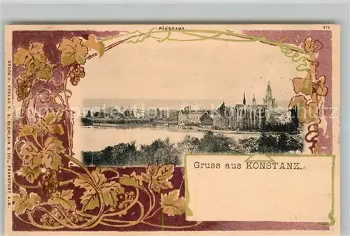 AK / Ansichtskarte Konstanz_Bodensee Panorama Konstanz_Bodensee