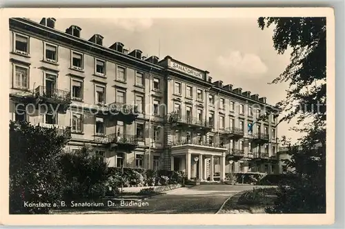AK / Ansichtskarte Konstanz_Bodensee Sanatorium Dr Buedingen Konstanz_Bodensee