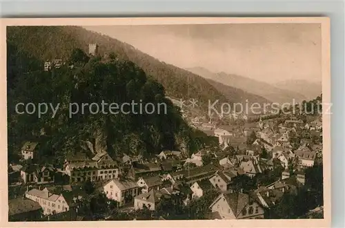 AK / Ansichtskarte Hornberg_Schwarzwald Panorama Schloss Hornberg Schwarzwald