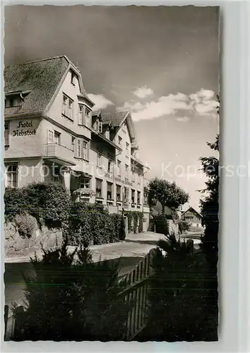 AK / Ansichtskarte Schonach_Schwarzwald Hotel Pension Rebstock Schonach Schwarzwald
