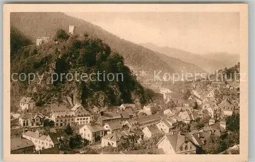 AK / Ansichtskarte Hornberg_Schwarzwald Panorama Schlossblick Hornberg Schwarzwald