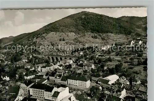 AK / Ansichtskarte Hornberg_Schwarzwald Panorama Schwarzwaldbahn Hornberg Schwarzwald