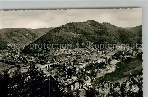AK / Ansichtskarte Hornberg_Schwarzwald Panorama Schwarzwaldbahn Hornberg Schwarzwald