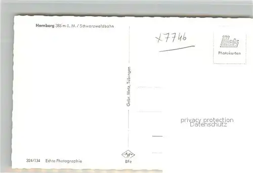 AK / Ansichtskarte Hornberg_Schwarzwald Schloss Schwarzwaldbahn Hornberg Schwarzwald