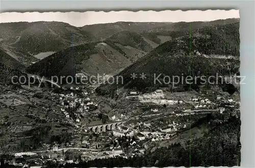 AK / Ansichtskarte Hornberg_Schwarzwald Panorama Schwarzwaldbahn Hornberg Schwarzwald