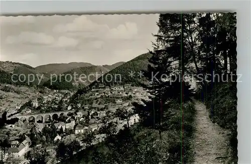 AK / Ansichtskarte Hornberg_Schwarzwald Panoramaweg Schwarzwaldbahn Hornberg Schwarzwald