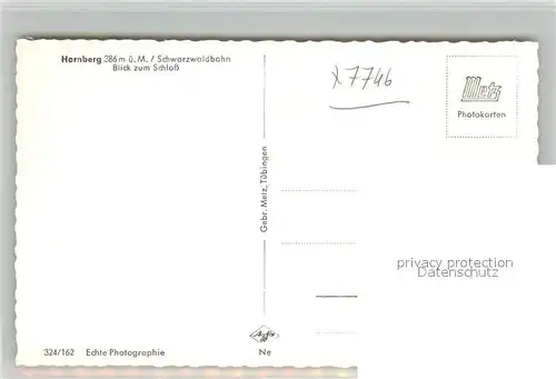 AK / Ansichtskarte Hornberg_Schwarzwald Blick zum Schloss Hornberg Schwarzwald