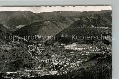 AK / Ansichtskarte Hornberg_Schwarzwald Panorama Schwarzwaldbahn Hornberg Schwarzwald