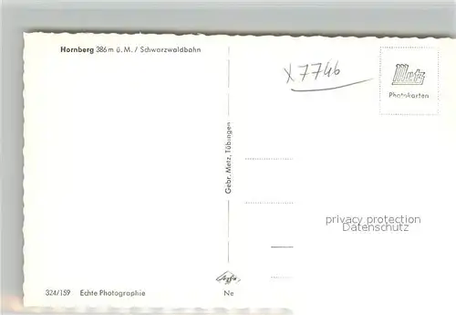 AK / Ansichtskarte Hornberg_Schwarzwald Panorama Schwarzwaldbahn Hornberg Schwarzwald