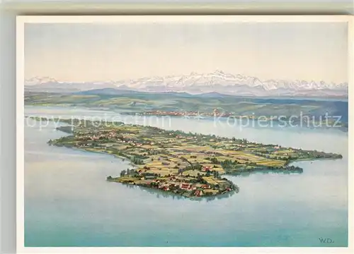 AK / Ansichtskarte Insel_Reichenau_Bodensee Panorama 