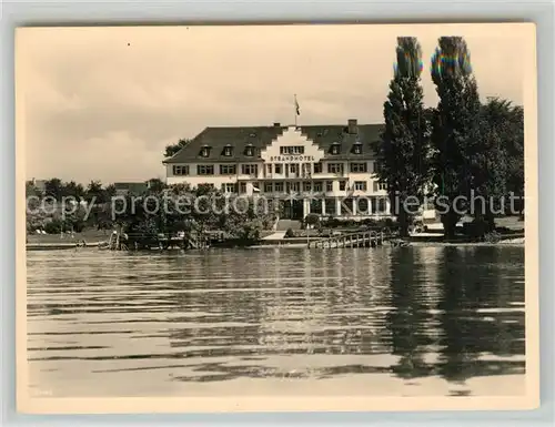 AK / Ansichtskarte Insel_Reichenau_Bodensee Strandhotel 