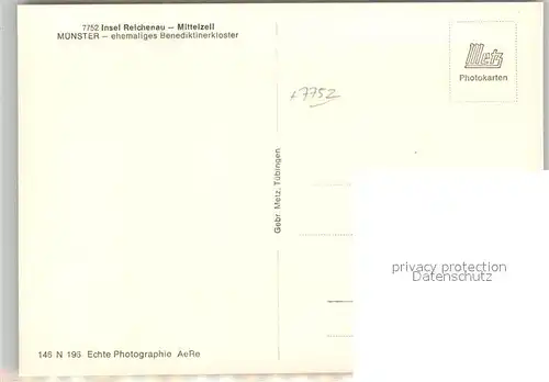 AK / Ansichtskarte Mittelzell Muenster Mittelzell