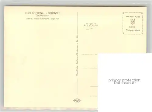 AK / Ansichtskarte Insel_Reichenau Das Muenster Insel Reichenau