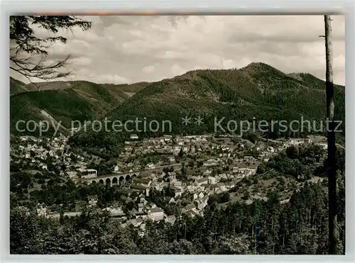 AK / Ansichtskarte Hornberg_Schwarzwald Panorama Schwarzwaldbahn Hornberg Schwarzwald